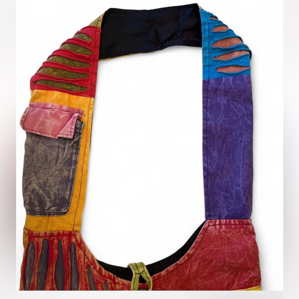 Colorful Owl Patchwork Shoulder Bag - Picture 7 of 8